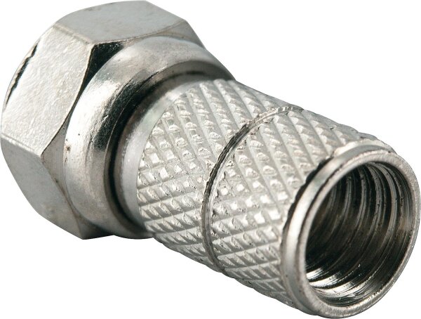 F-Stecker: 6,5mm 2-er Set