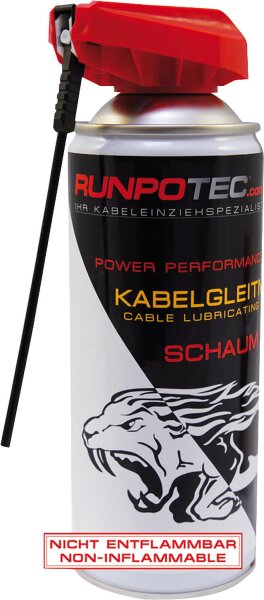 Kabelgleitmittel RUNPOTEC Schaum 400ml