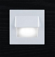 Wandeinbauleuchte Life LV/AL/BI 12V, Aluminium, 70x70x33mm