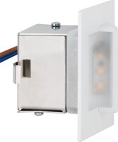 Wandeinbauleuchte Life LV230/BL/BI, 230V, Schwarz, 70x70x43mm