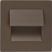 Wandeinbauleuchte Life LV230/BL/BI, 230V, Schwarz, 70x70x43mm