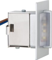 Wandeinbauleuchte Life LV230/BL/BI, 230V, Schwarz, 70x70x43mm