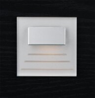 Einbauleuchte Kristal CR04-230/AL/BI, 230V, Aluminium, 75x75x40mm
