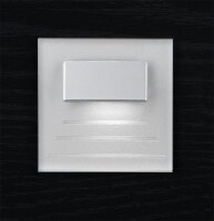 Einbauleuchte Kristal CR04-230/AL/BC, 230V, Aluminium, 75x75x40mm