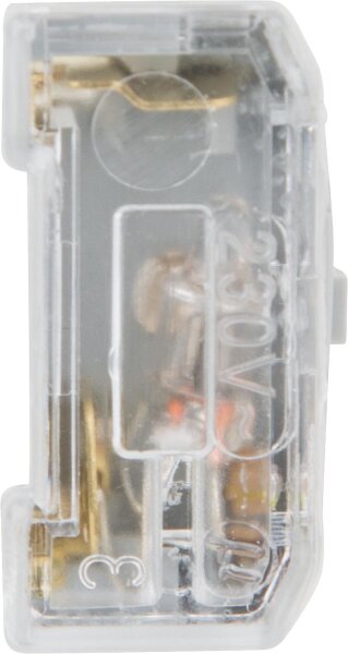 LED-Glimmeinsatz Berker 1675, 230V grau mit N-Klemme für Schalter/Taster, 1 Stück