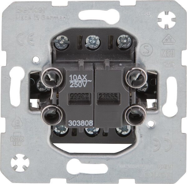 UP-Doppel-Wechselschalter Berker 303808, 250V 1 Stück