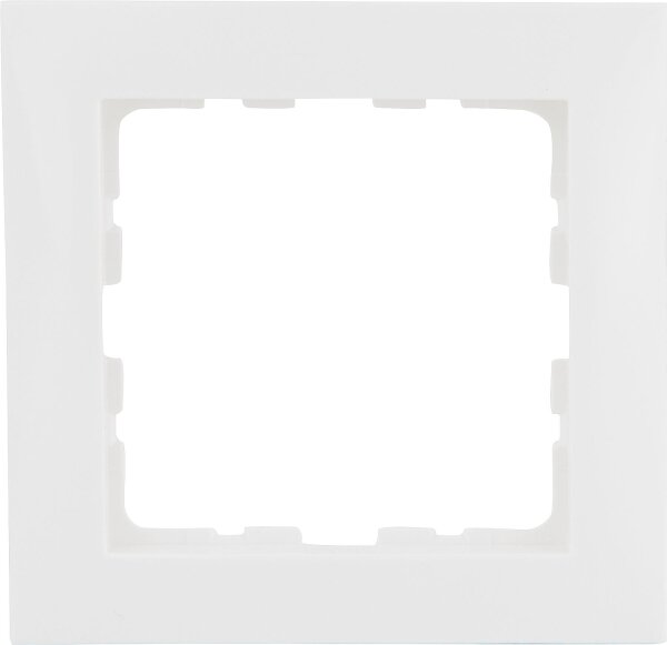 Rahmen Berker 10118989, 1fach S.1 polarweiß, glänzend, 1 Stück