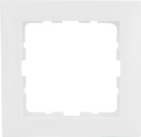 Rahmen Berker 10118989, 1fach S.1 polarweiß,...