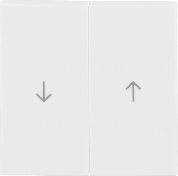 Wippen Berker 16258989 mit Aufdruck "Pfeil" polarweiß, glänzend, 1 Stück