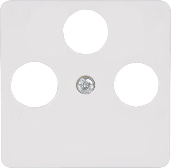 Zentralplatte Busch-Jäger SI für Antenne, 1743-03-214, 3-fach Alpinweiß, 1 Stück