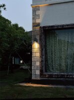 LED Außenleuchte Lichtaustritt unten, rund, mit...