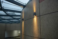 LED Außenleuchte Lichtaustritt oben/unten,trapez,...