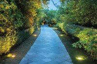 LED Einbaustrahler rund, mit GU10 Sockel, IP67, silber