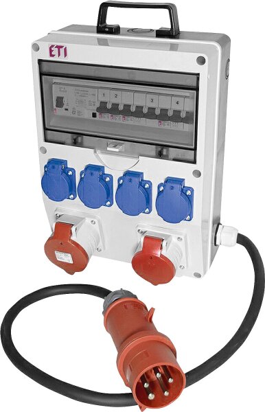 Mobile Steckdosenkombination ETI MVK 2/4-Mod.1