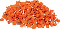Zwillings-Aderendhülsen isoliert 0,50 x 15 orange, Beutel a 500 Stück