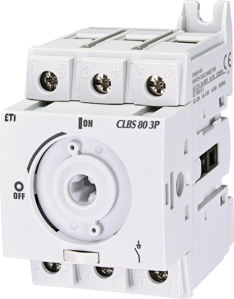 Lasttrennschalter ETI, CLBS 80A 3P, ohne Schalthebel