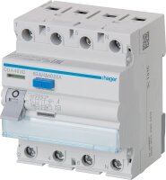FI-Schutzschalter Hager, 63A 30mA, 4p, CDA463D