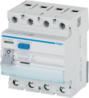 FI-Schutzschalter Hager, 63A 30mA, 4p, CDS463D