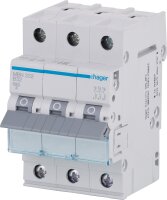 Leitungsschutzschalter Hager, B32A 3p, 6kA, MBN332