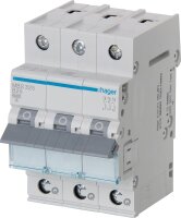 Leitungsschutzschalter Hager, B25A 3p, 6kA, MBS325