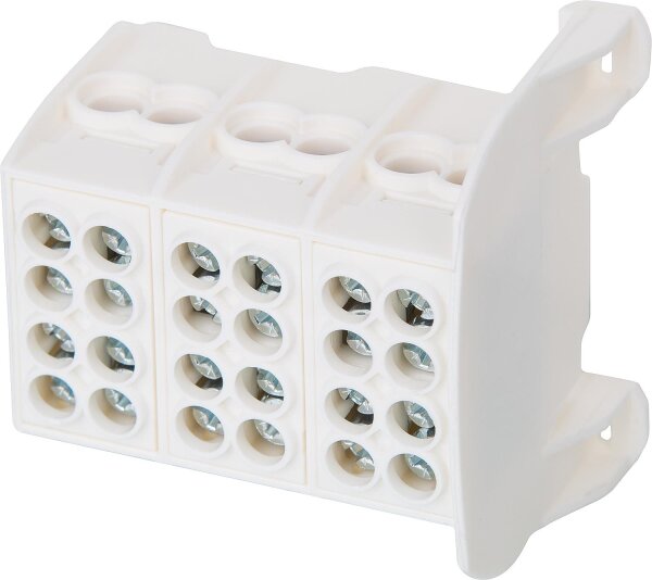Abzweigklemme KH23C, weiß, 3-polig, 1,5-25mm²/1,5-16mm²