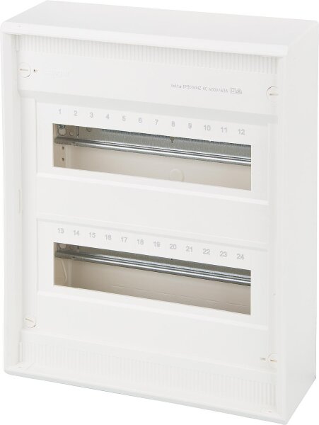 Kleinverteiler ohne Tür Volta Aufputz, 2-reihig, 24-Module