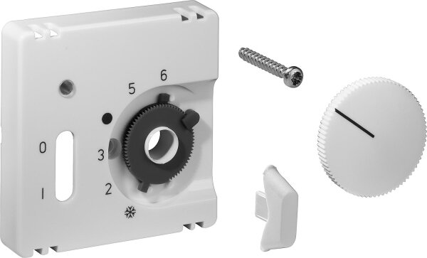 Deckelset Alre, 55x55 mm reinweiß (ähnlich RAL 9010) glänzend, JZ-001.100