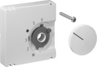 Deckelset Alre, 55x55 mm reinweiß (ähnlich RAL 9010) glänzend, JZ-001.100