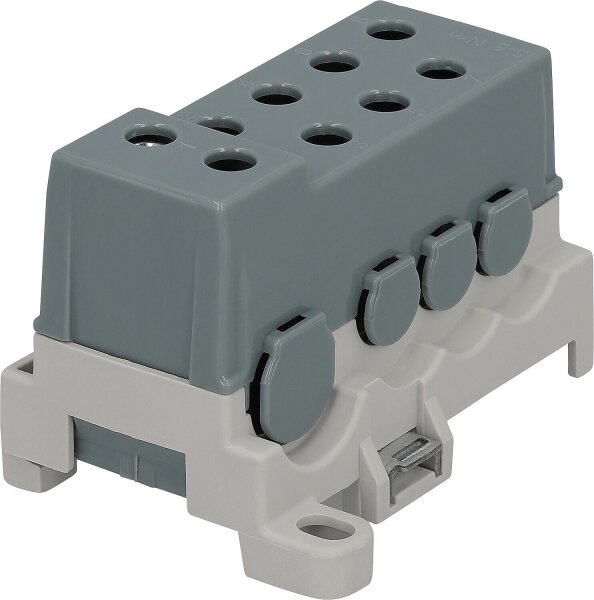 Verteilungsblock PVBS 250-7, grau, 10-95mm²/2,5-50mm²