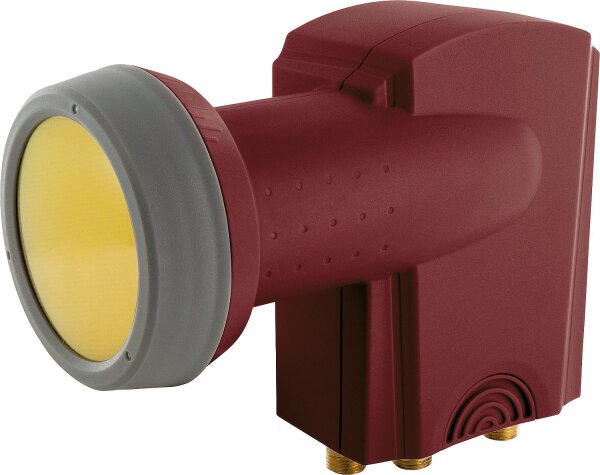 Digitales Quattro-LNB Schwaiger Ziegelrot RAL 8012 40mm/ Sun Protect
