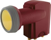 Digitales Quattro-LNB Schwaiger Ziegelrot RAL 8012 40mm/ Sun Protect