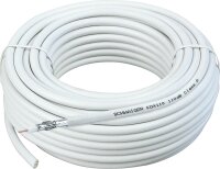 SAT Koaxialkabel 110 dB, weiß Rolle a 100m