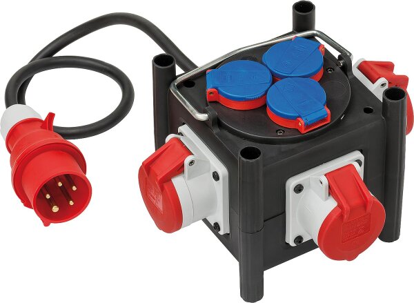 Kompakter Stromverteiler TPE- Gehäuse 1m H07RN-F5G1.5 3xCEE400V + 3x230V