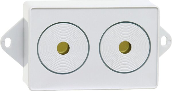 Externe Piezo-Sirene AS 05, 12 V DC 100 mA, Lautstärke ca. 110 dB(A)/m Innenmontage, zu Gasmelder GA90/CO90