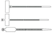 Kabelmarkierer 100 x 2,5 mm, natur 1 Pack 100 Stück