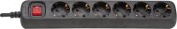 6-fach Steckdosenleiste mit Kontrollschalter Farbe...