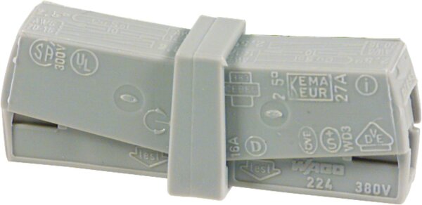 WAGO-Service Klemme grau 0,5 - 2,5 qmm 1 Beutel  50 Stück