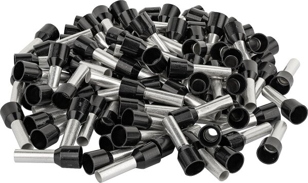 Ader-Endhülse isoliert 6,0 x 20 schwarz 1 Beutel 100 Stück