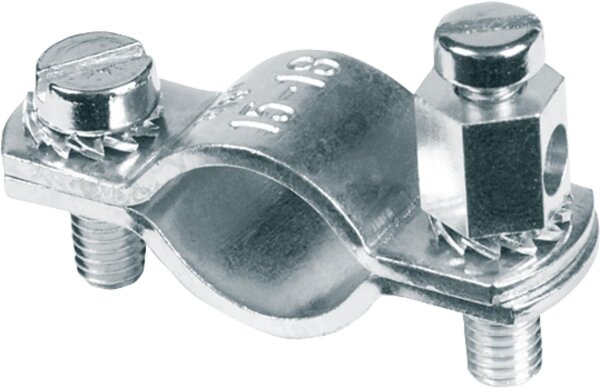 Erdungsschelle Kupferband 1/2" (18-22mm) 1 Beutel 10 Stück