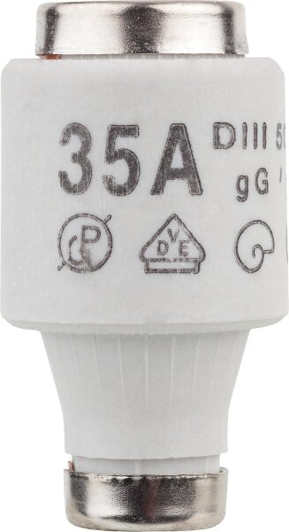 Diazed-Sicherungseinsatz DIII 35 A, VPE 5