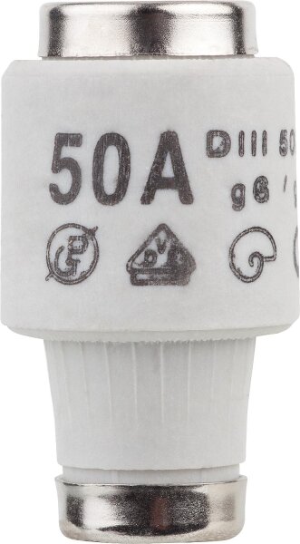 Diazed-Sicherungseinsatz DIII 50 A, VPE 5