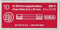 Feinsicherung flink 1,6 A 1 Beutel 10 Stück 6,3 x 32 mm