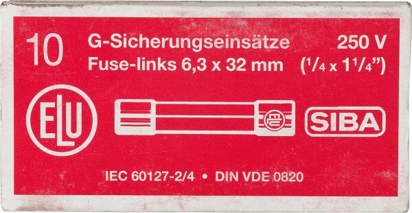 Feinsicherung flink 5 A 1 Beutel 10 Stück 6,3 x 32 mm
