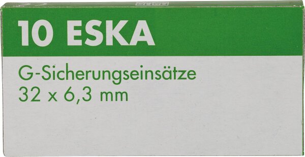 Feinsicherung träge 1,6 A 1 Beutel 10 Stück 6,3 x 32 mm