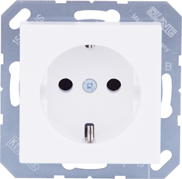 UP-Steckdose Jung A1520KIWW Steckdose Alpinweiss mit Kinderschutz