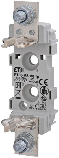 NH-Sicherungssockel Gr.00 bis 160A, 1-polig
